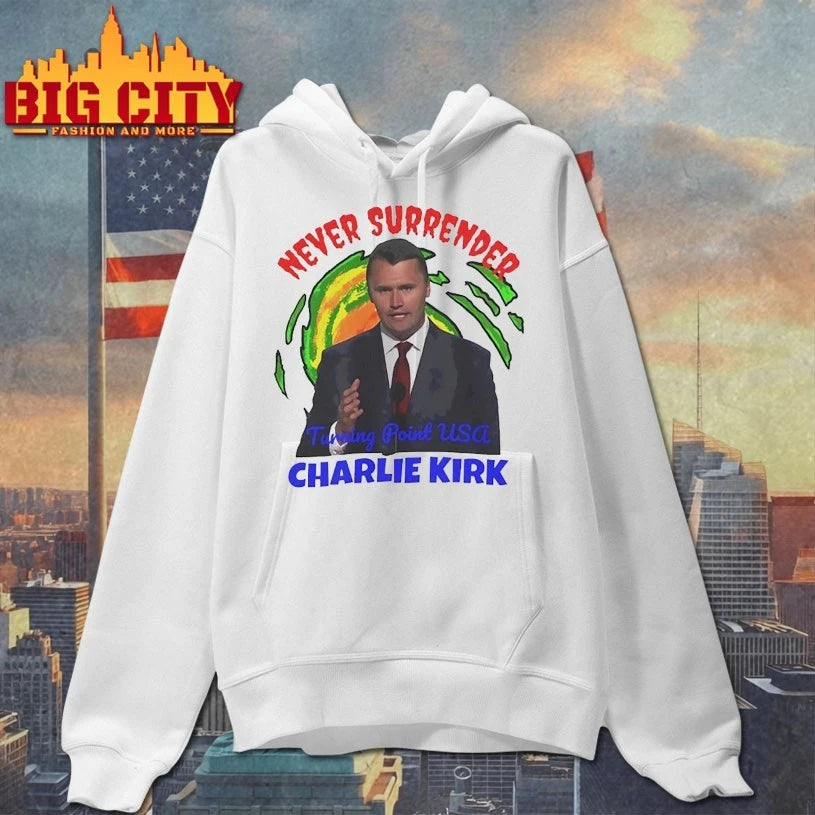 Never Surrender Charlie Kirk shirt