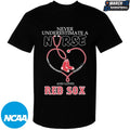 Never Underestimate A Nurse Who Understands Baseball And Loves Boston Red Sox Stethoscope T-shirts