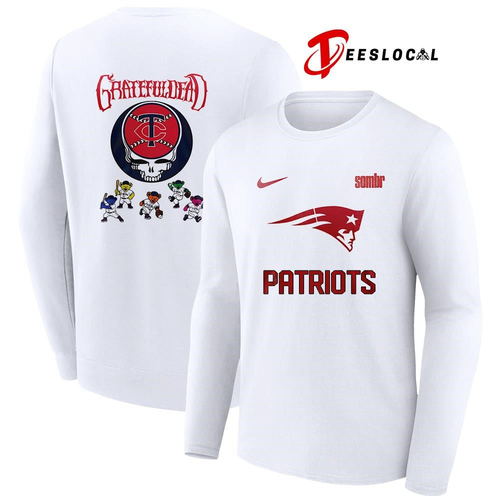 New England Patriots x Sombr The Late Nights and Young Romance tour signature name and number shirt
