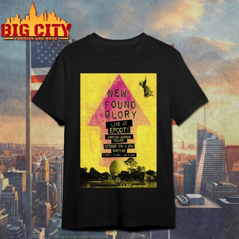 New Found Glory Oct 5-6 2025 Concert America Gardens Theatre Orlando, FL Poster shirts