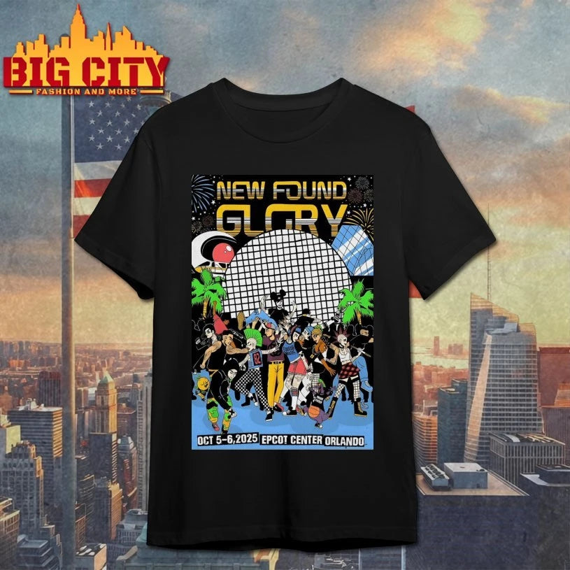 New Found Glory Oct 5-6 2025 Epcot’s America Gardens Theater In Bay Lake FL Poster shirt