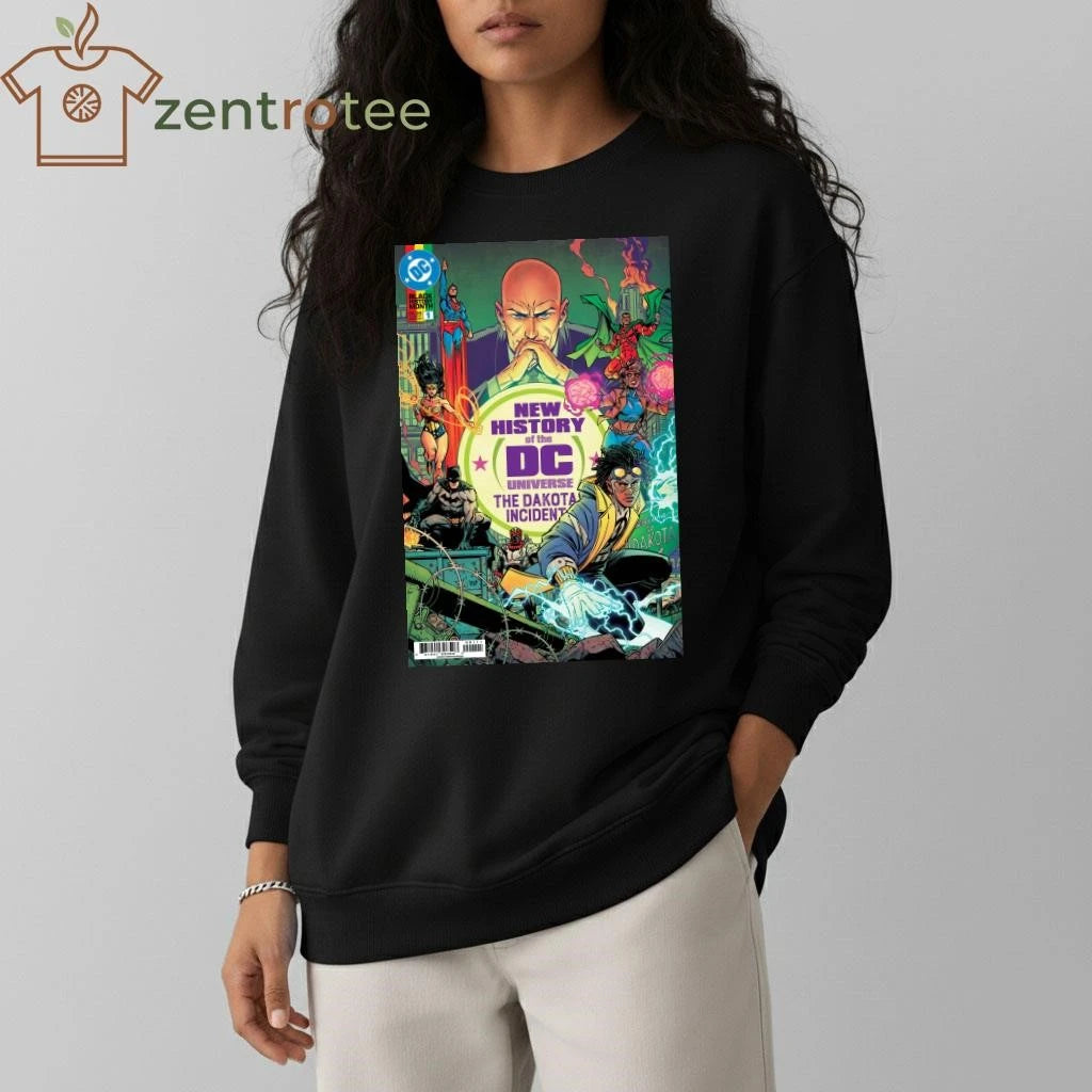 New History of the DC Universe The Dakota Incident tee