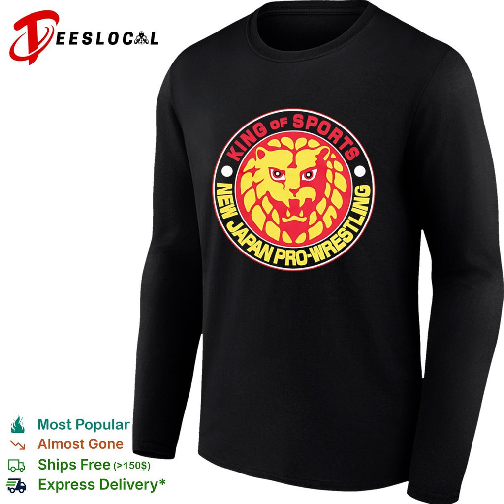 New Japan Pro Wrestling King of Sports Lion logo Shirt