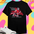 New Jersey Devils Jack Hughes Stars And Stripes Superstar Pose Shirts