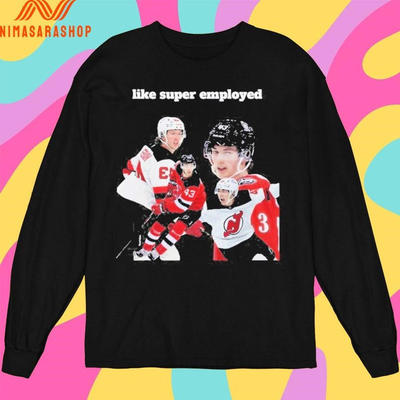 New Jersey Devils Luke Hughes Like Super Employed 2026 Shirts