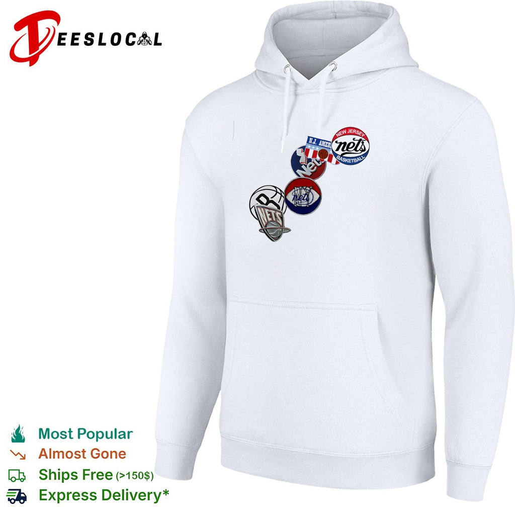 New Jersey Nets vintage logo patches shirt