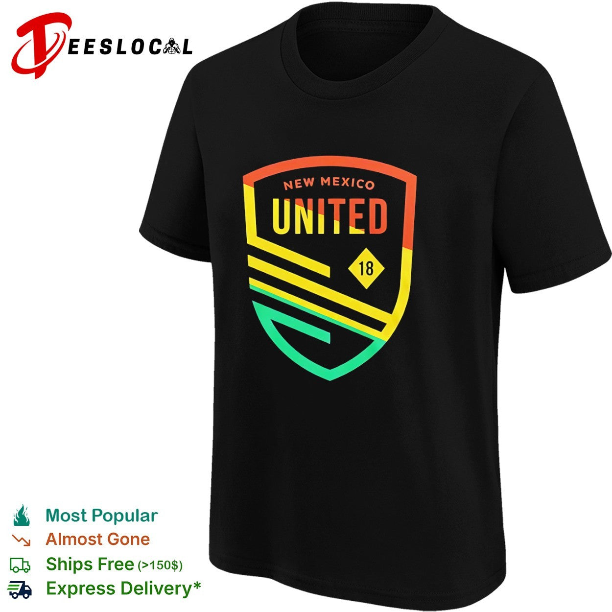 New Mexico United 18 shield logo soccer team club shirt