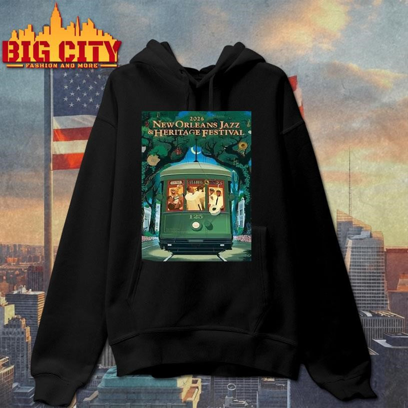 New Orleans Jazz And Heritage Festival 2026 125th Anniversary Of Louis Armstrong 125th Streetcar Shirt