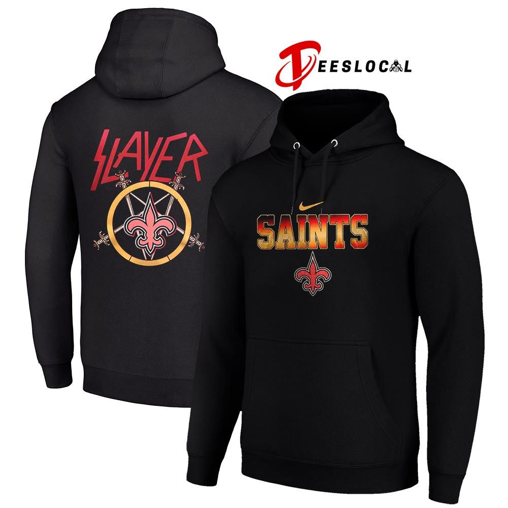 New Orleans Saints x Slayer logo shirt