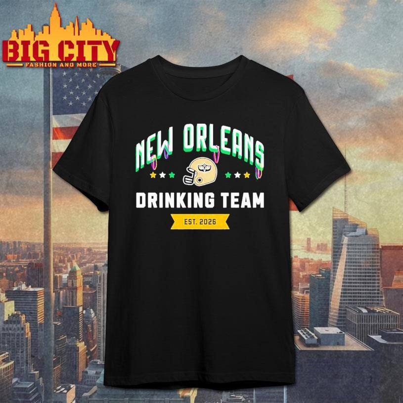 New Orleans football Drinking Team St. Patrick’s Day 2026 Shirt
