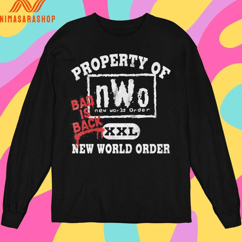New World Order Property Of New World Order Back Is Back XXL Shirts