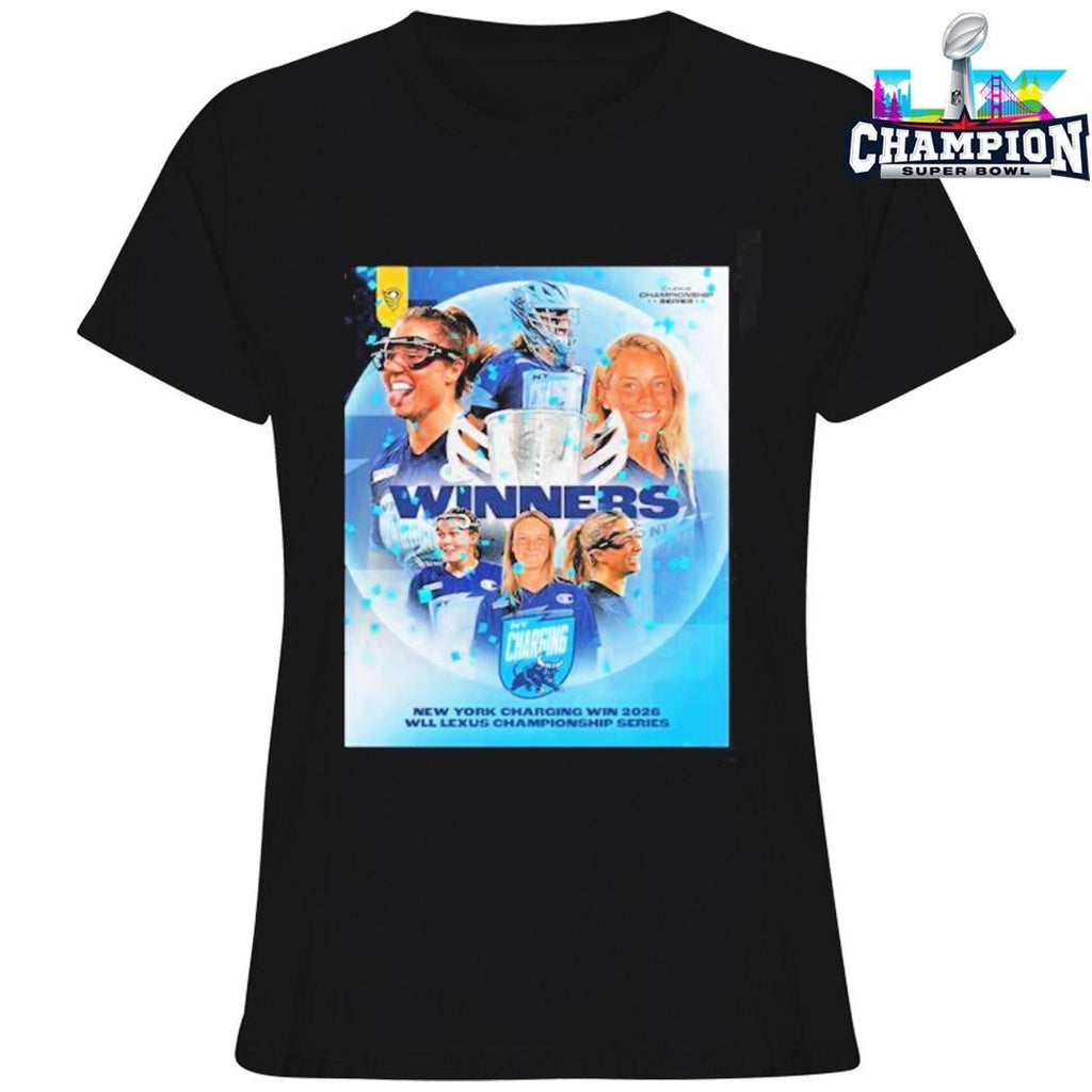 New York Charging Women’s Lacrosse 2026 Wll Lexus Championship Series Winners Shirt