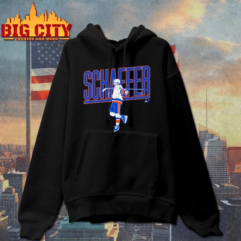 New York Islanders Matthew Schaefer Name Pose shirt