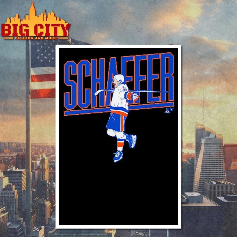 New York Islanders Matthew Schaefer Name Pose shirt