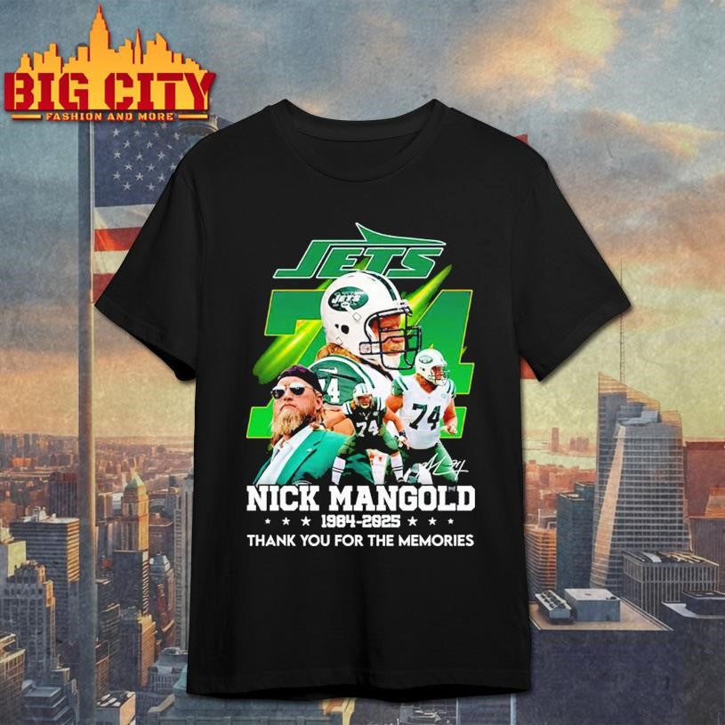 New York Jets Nick Mangold 1984-2025 Thank You For The Memories Shirt