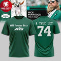 New York Jets Nick Mangold Will Forever Be A True Jet 1984-2025 Two Sided Shirt