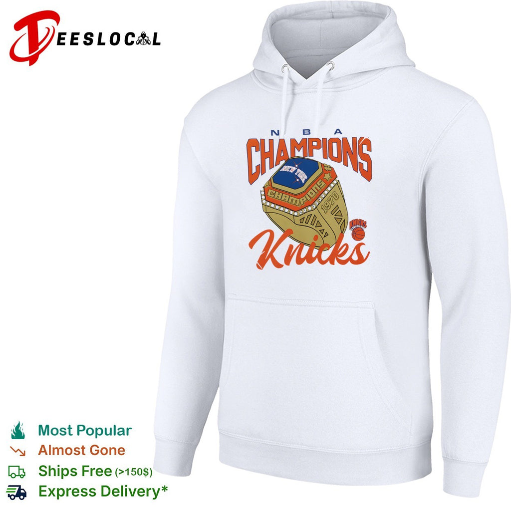 New York Knicks 1970 NBA Champions Ring Logo Print Basketball League Team shirt