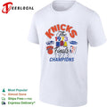 New York Knicks 1973 NBA finals champions multi badge collage shirt