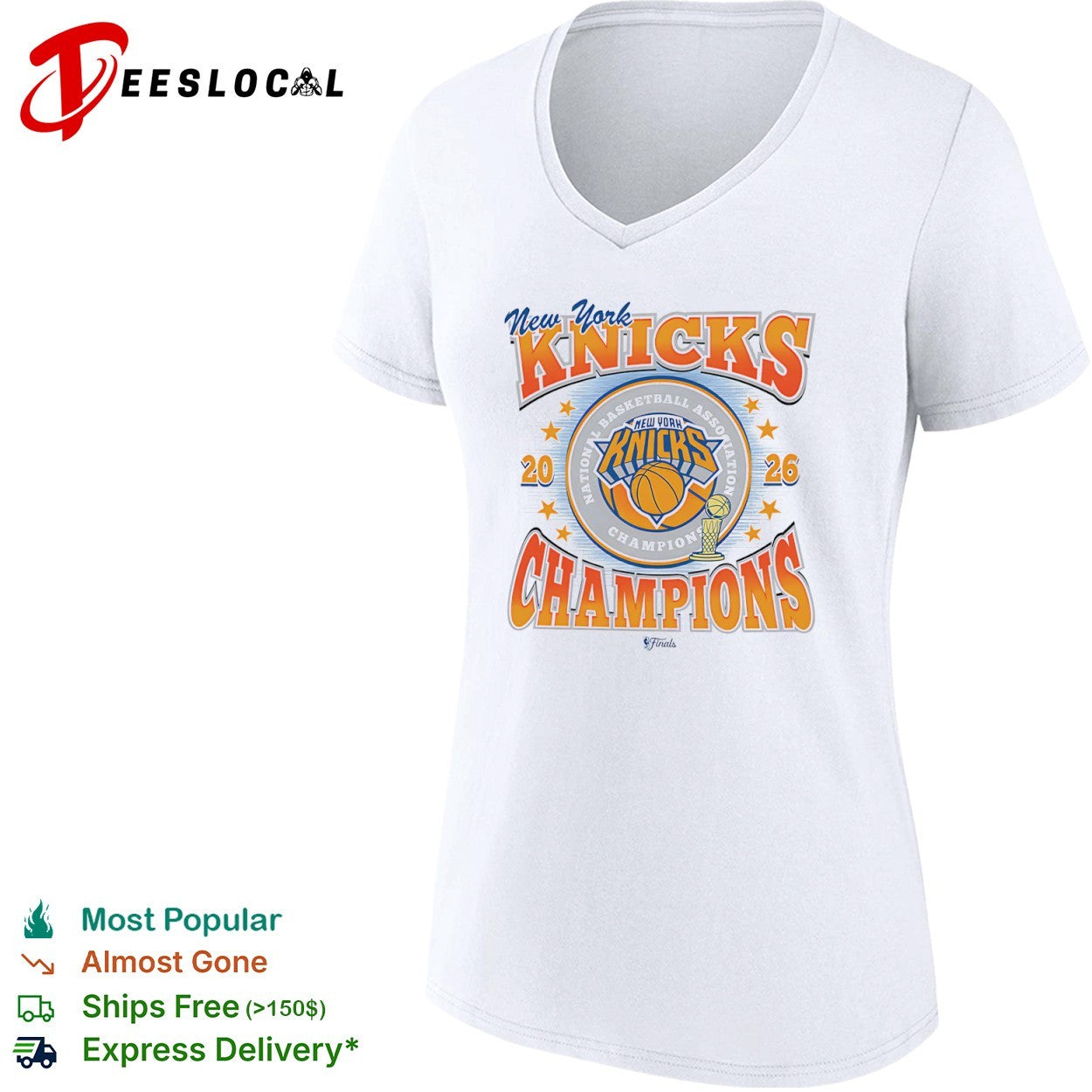 New York Knicks 20 26 Champions National Basketball Association Finals shirt