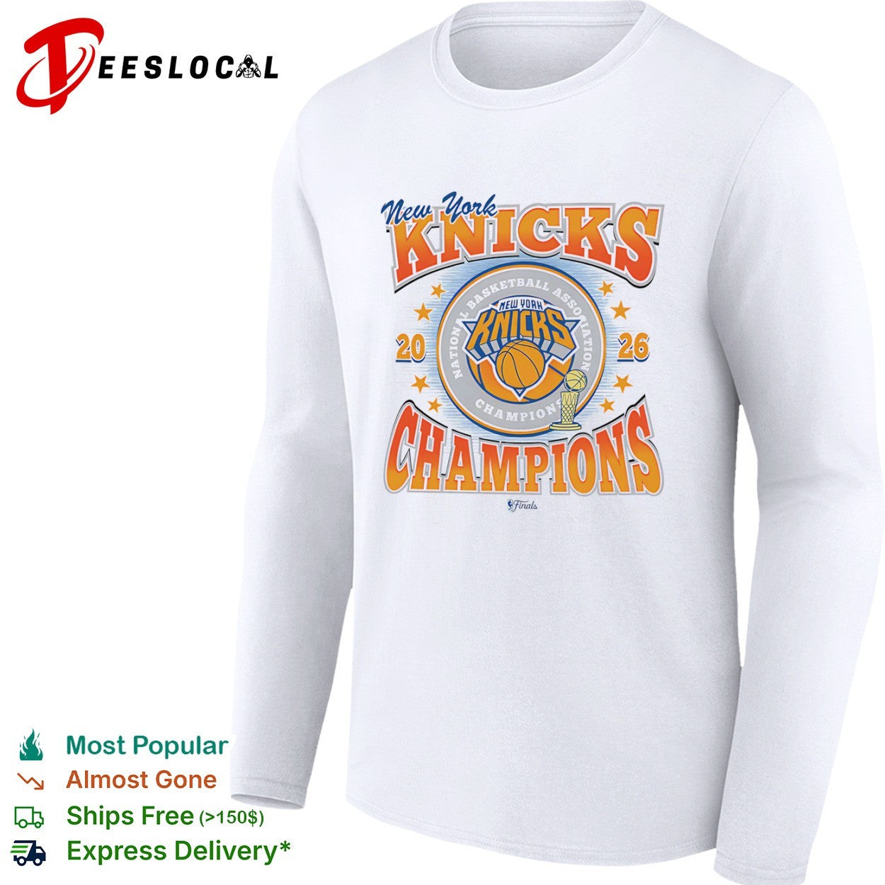 New York Knicks 20 26 Champions National Basketball Association Finals shirt