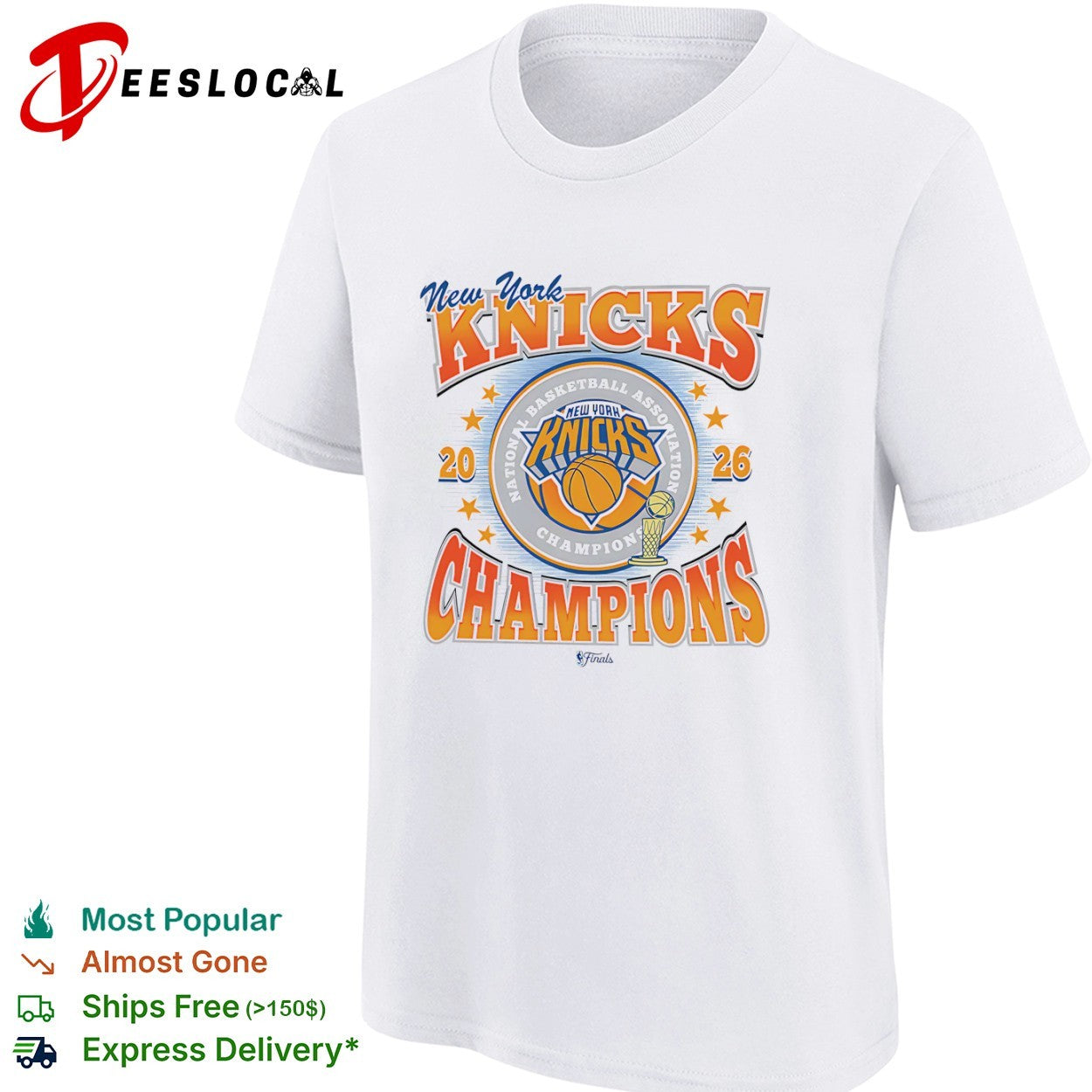 New York Knicks 20 26 Champions National Basketball Association Finals shirt