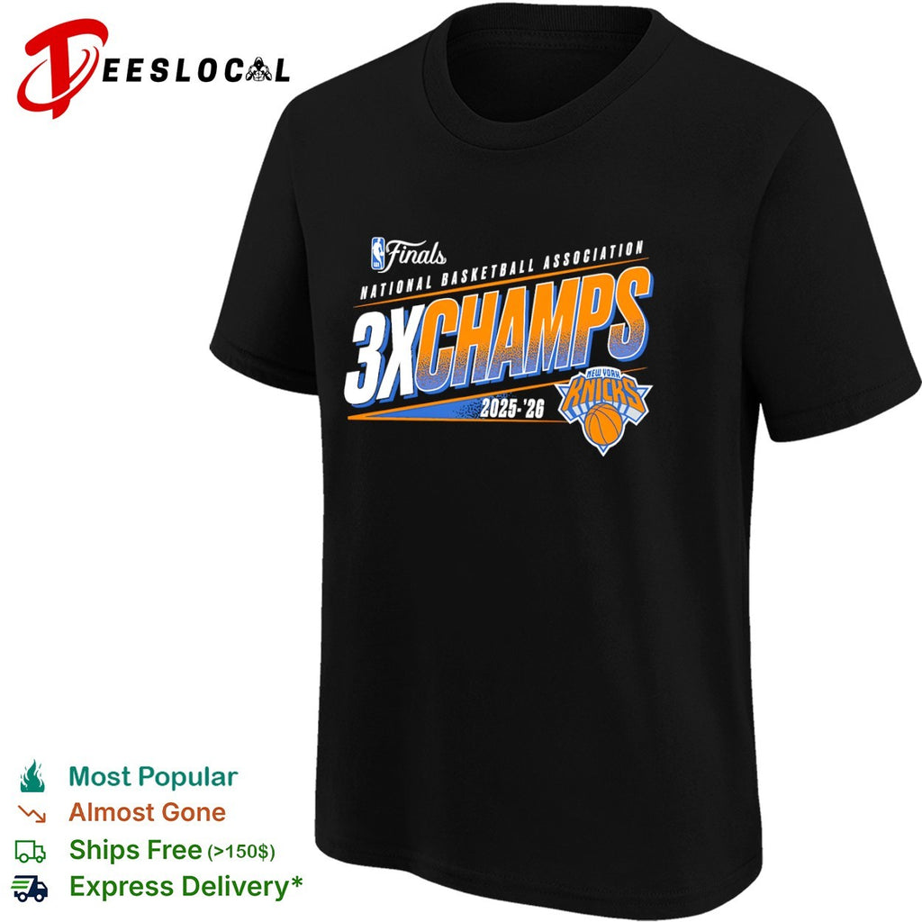 New York Knicks 2025 2026 Finals 3x Champs National Basketball Association shirt