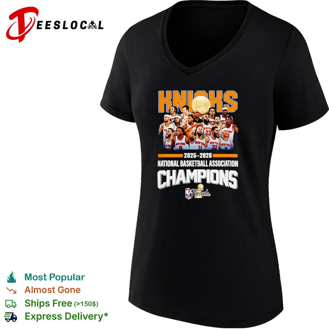New York Knicks 2025 2026 NBA Champions finals shirt
