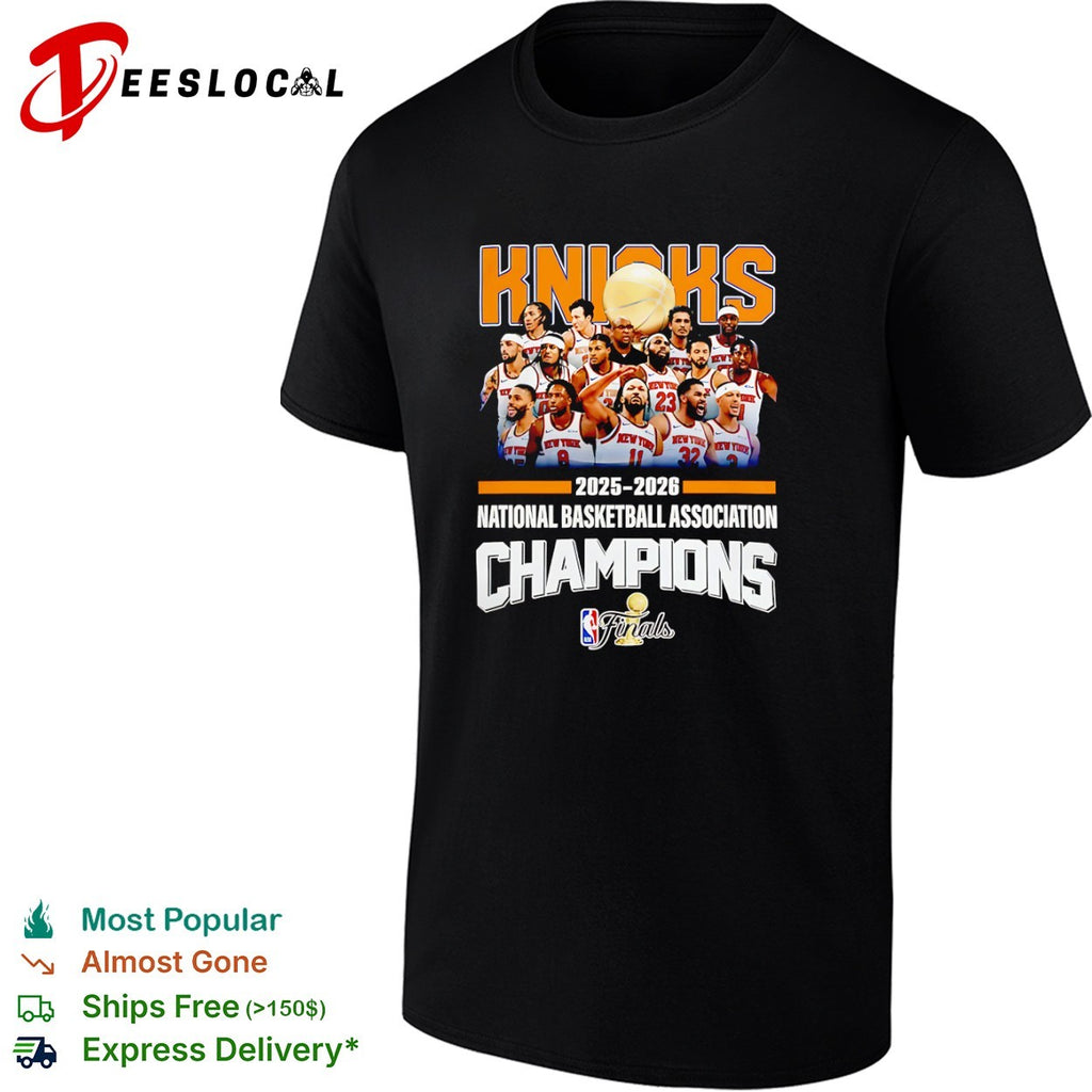 New York Knicks 2025 2026 NBA Champions finals shirt
