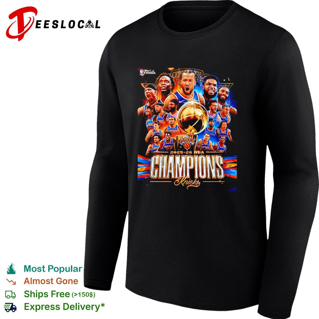 New York Knicks 2025 2026 NBA Champions team shirt