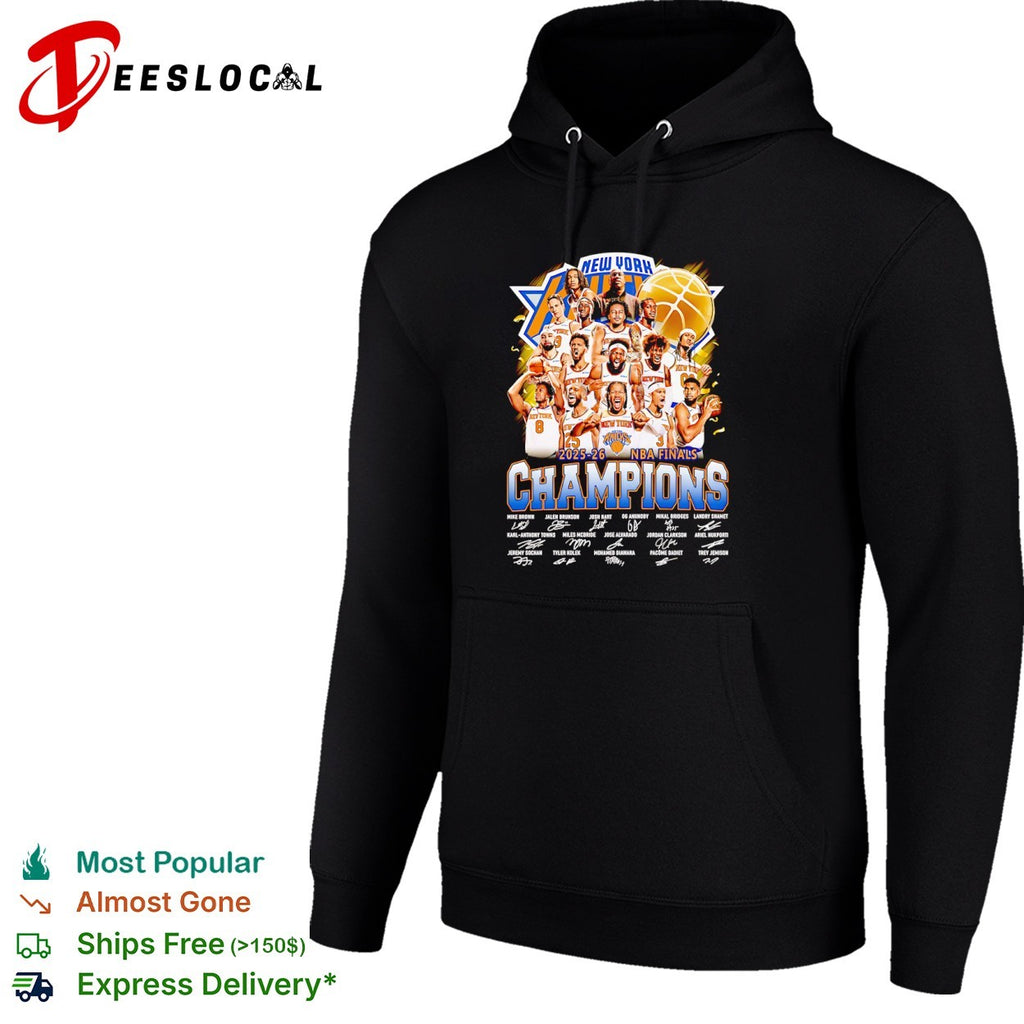 New York Knicks 2025 26 NBA Finals Champions signature shirt