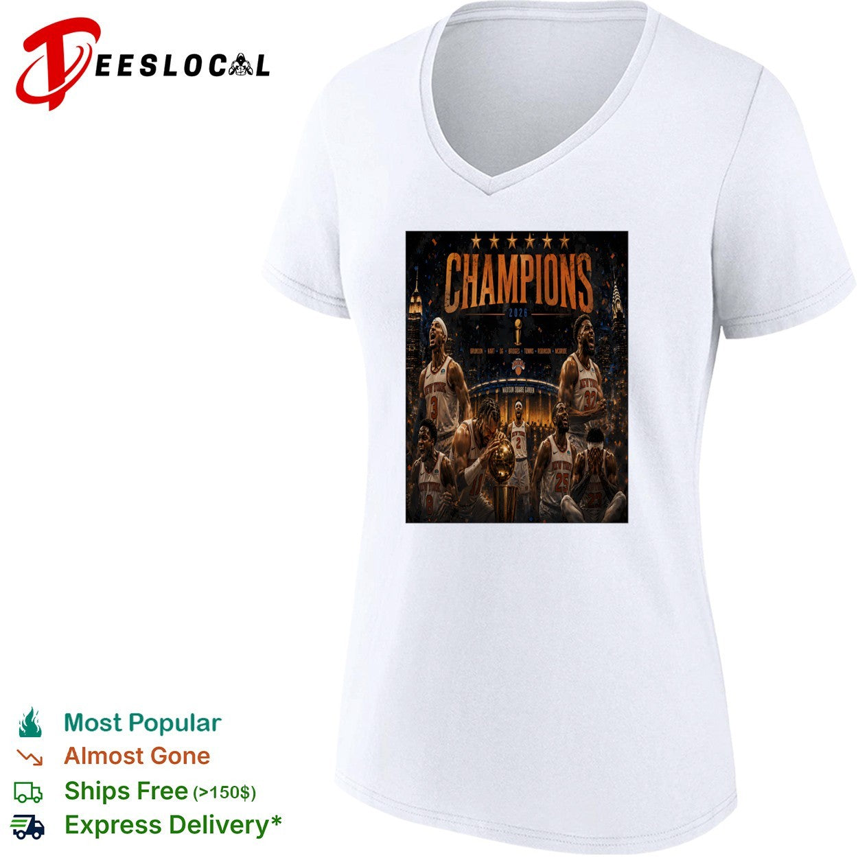 New York Knicks 2026 Champions Madison Square Garden shirt