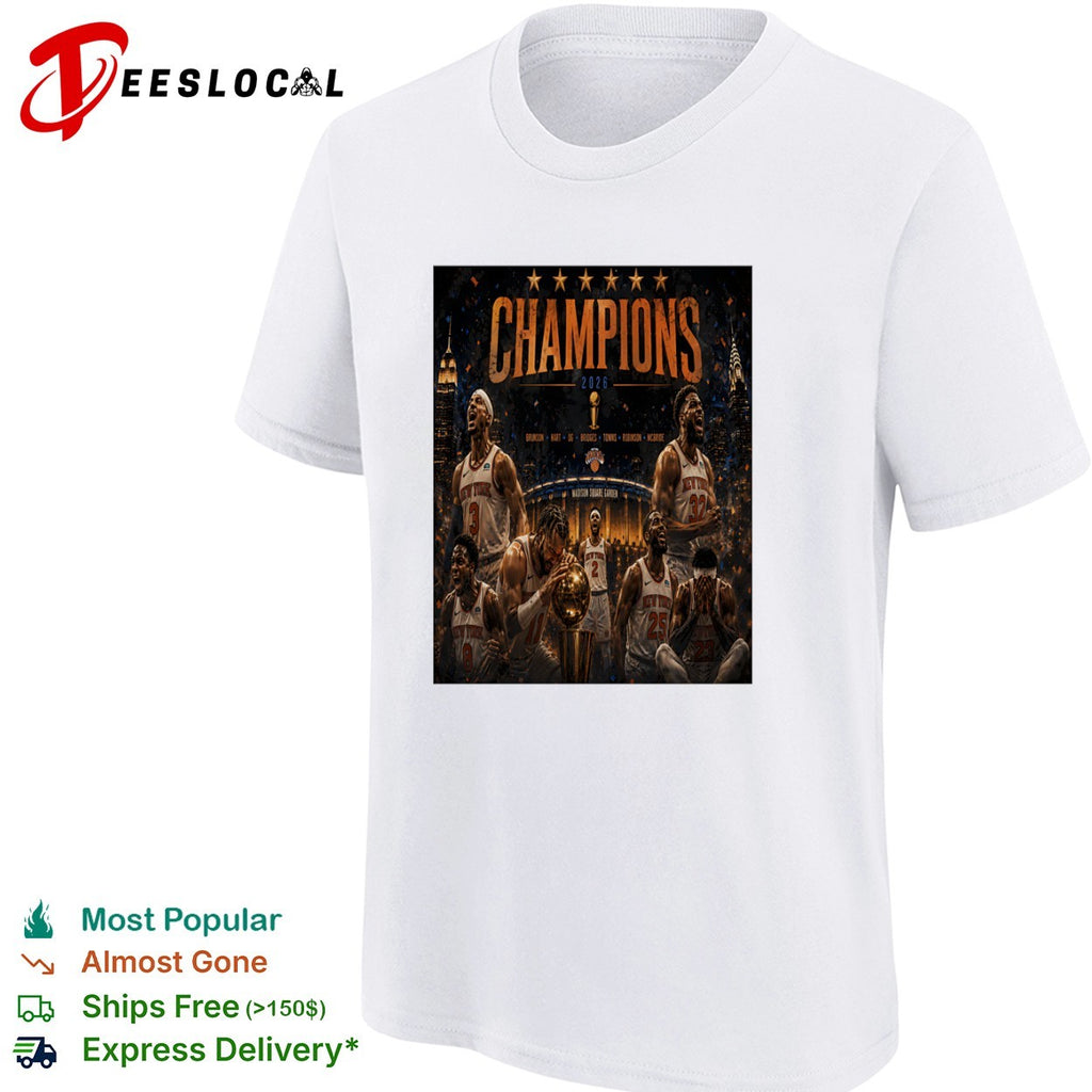 New York Knicks 2026 Champions Madison Square Garden shirt
