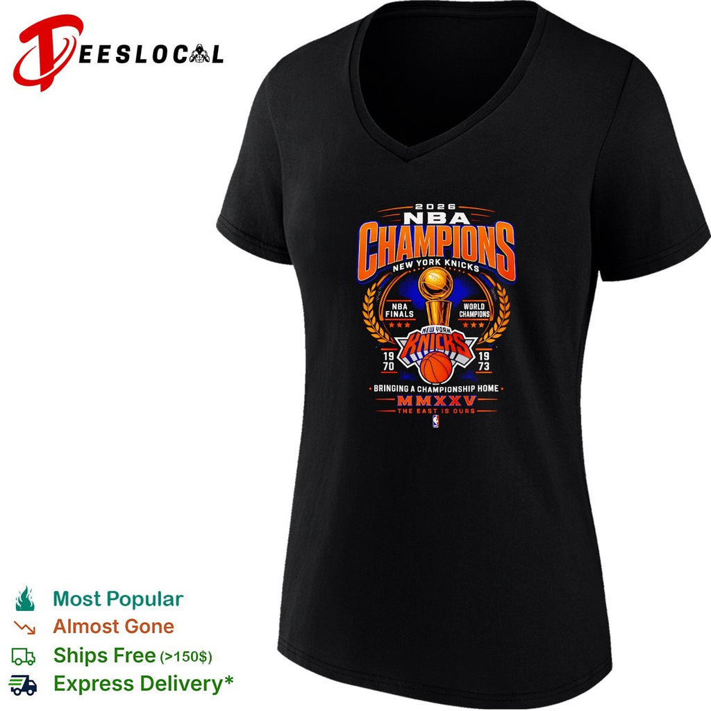 New York Knicks 2026 NBA champions 1970 1973 bringing a championship home the east is ours shirt