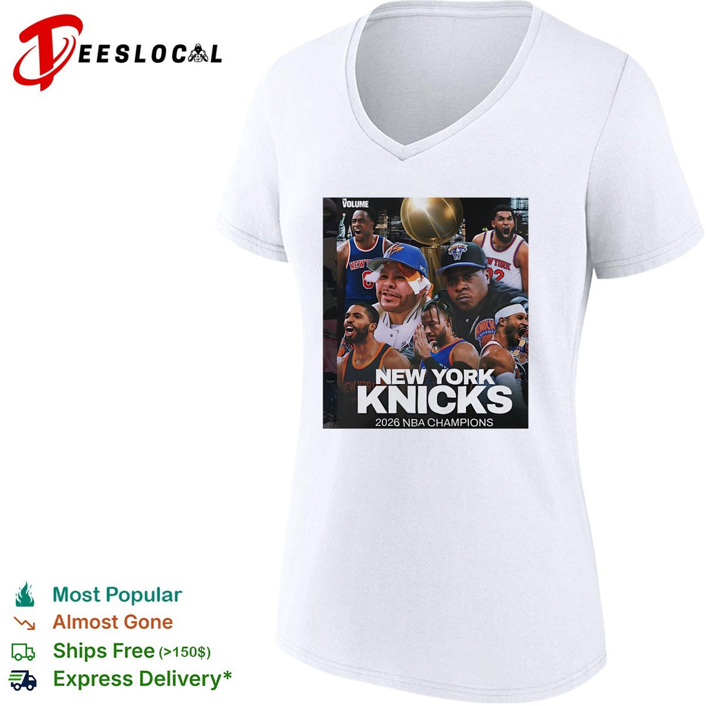 New York Knicks 2026 NBA champions team photo collage shirt