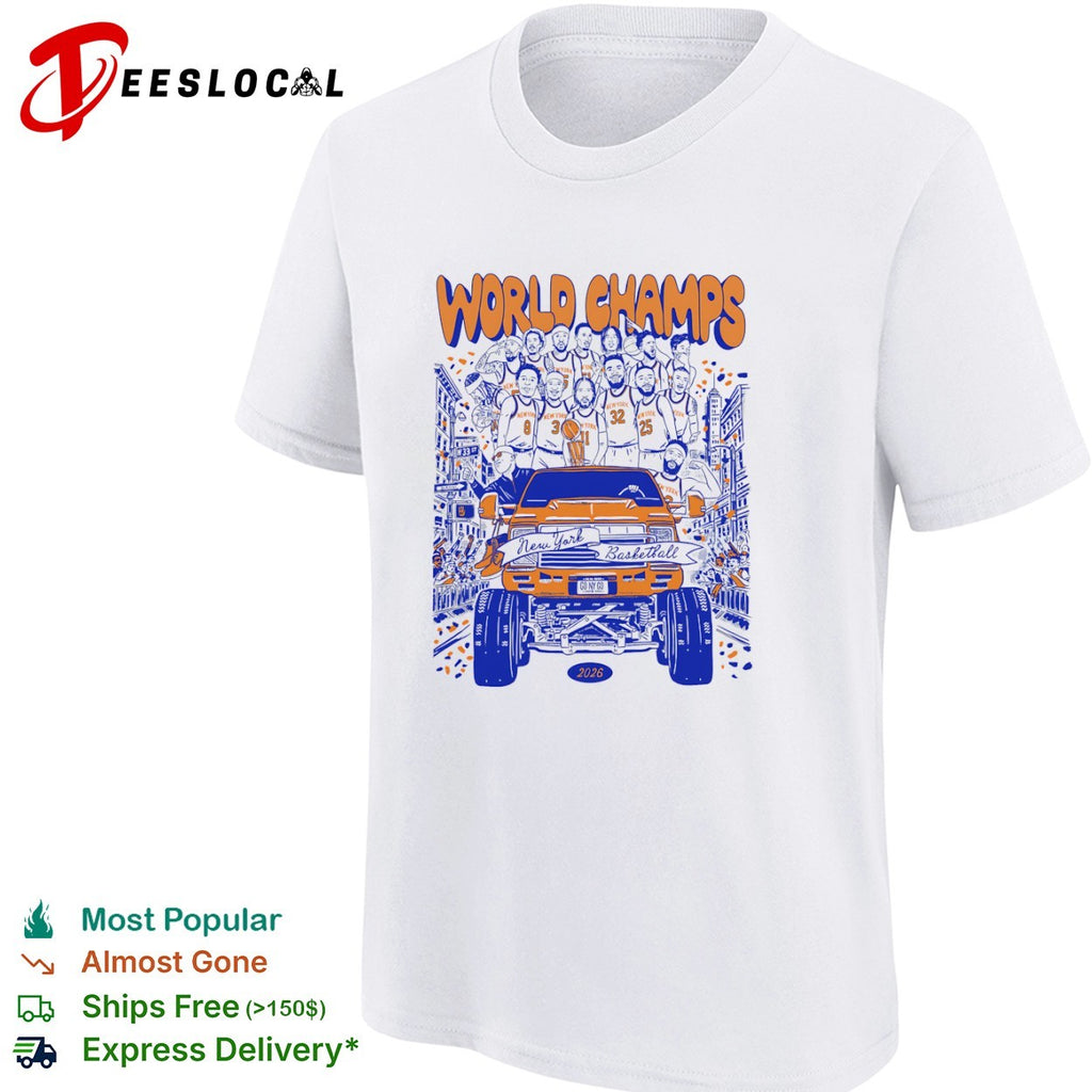 New York Knicks 2026 World Champs Basketball shirt