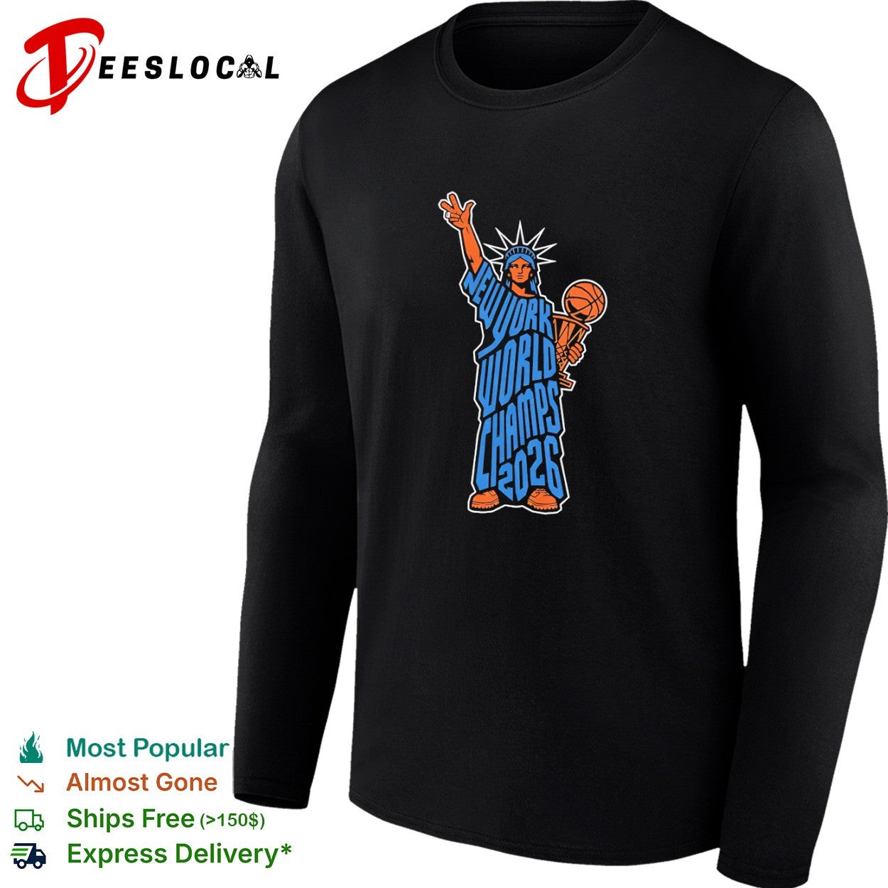 New York Knicks 2026 World Champs Statue of Liberty Basketball Championship shirt