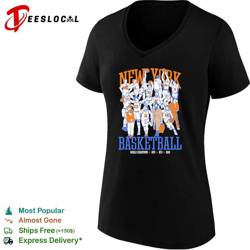 New York Knicks Basketball World Champions 1970 1973 shirt