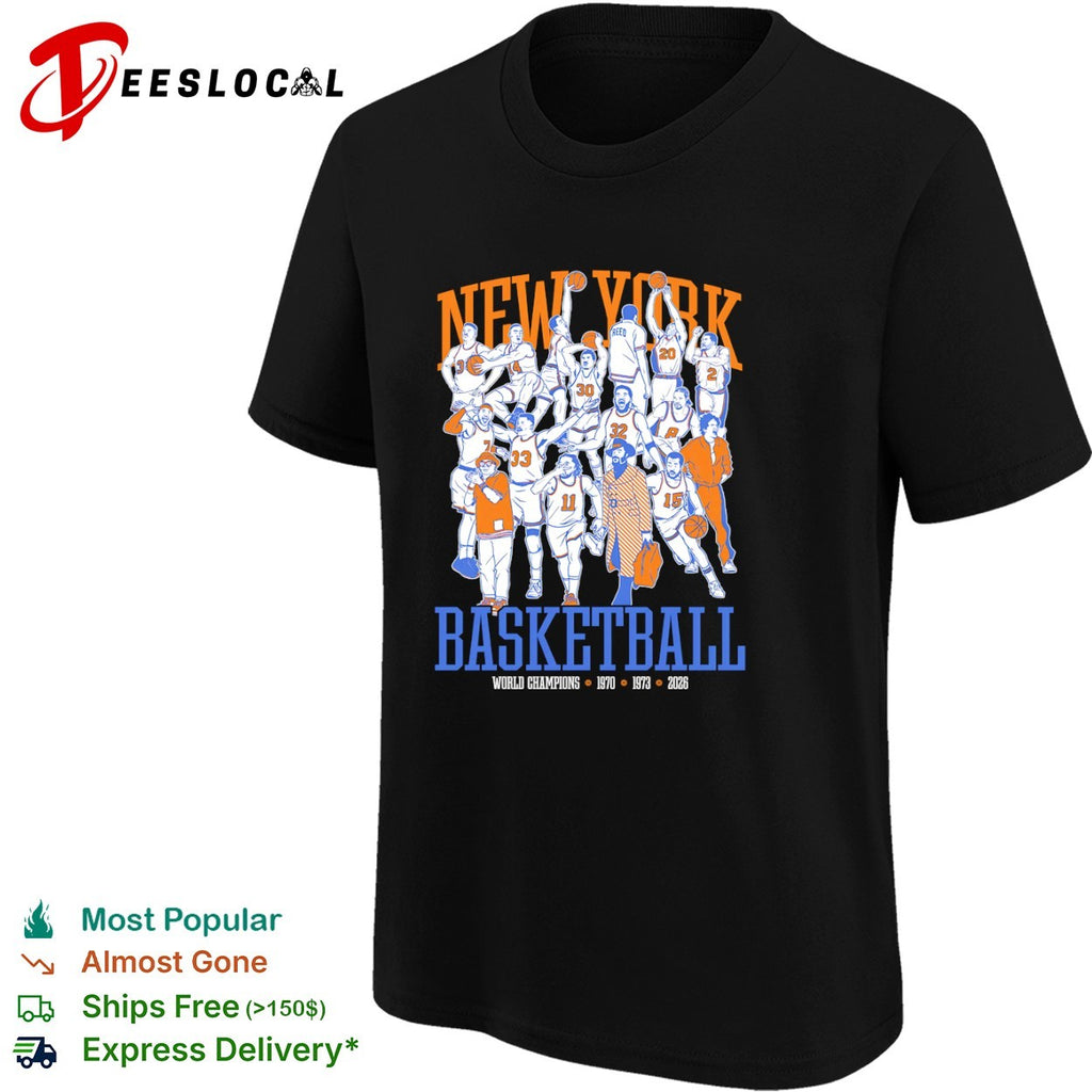 New York Knicks Basketball World Champions 1970 1973 shirt