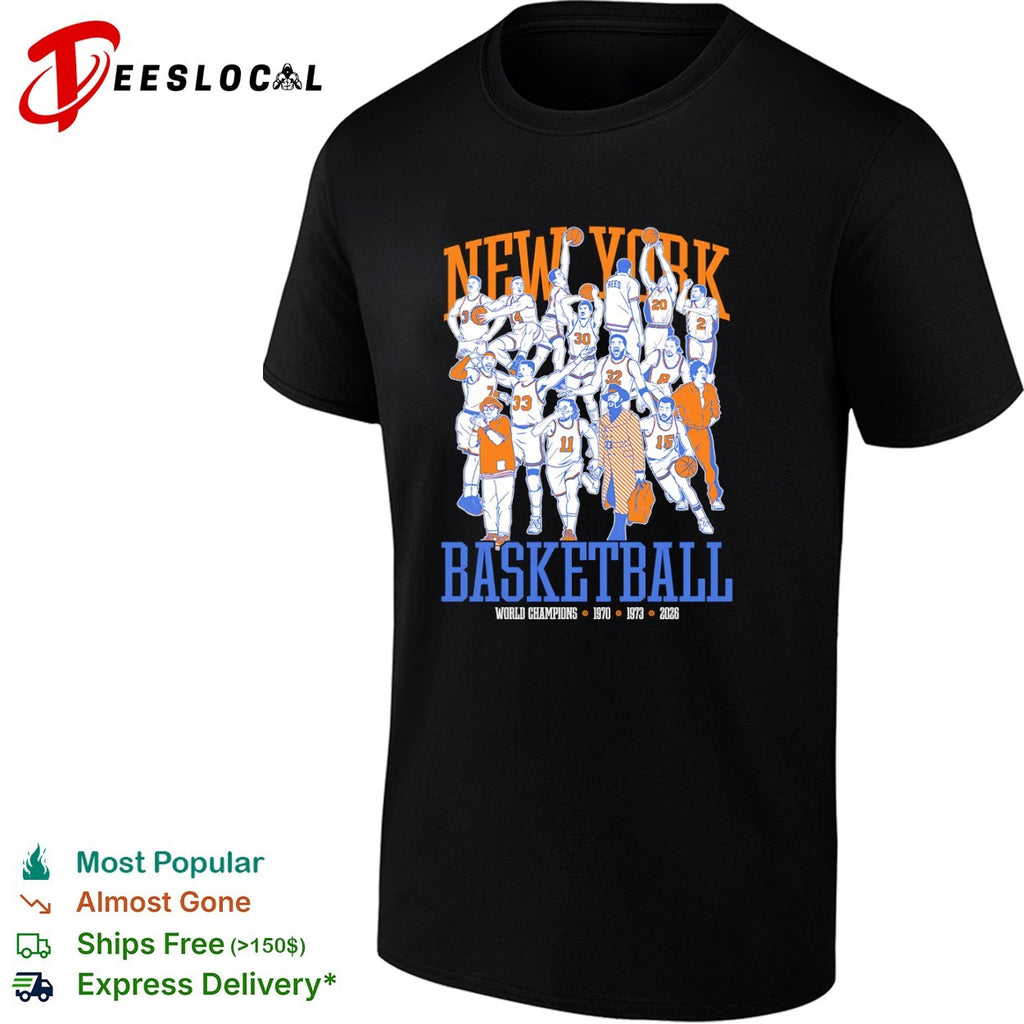 New York Knicks Basketball World Champions 1970 1973 shirt
