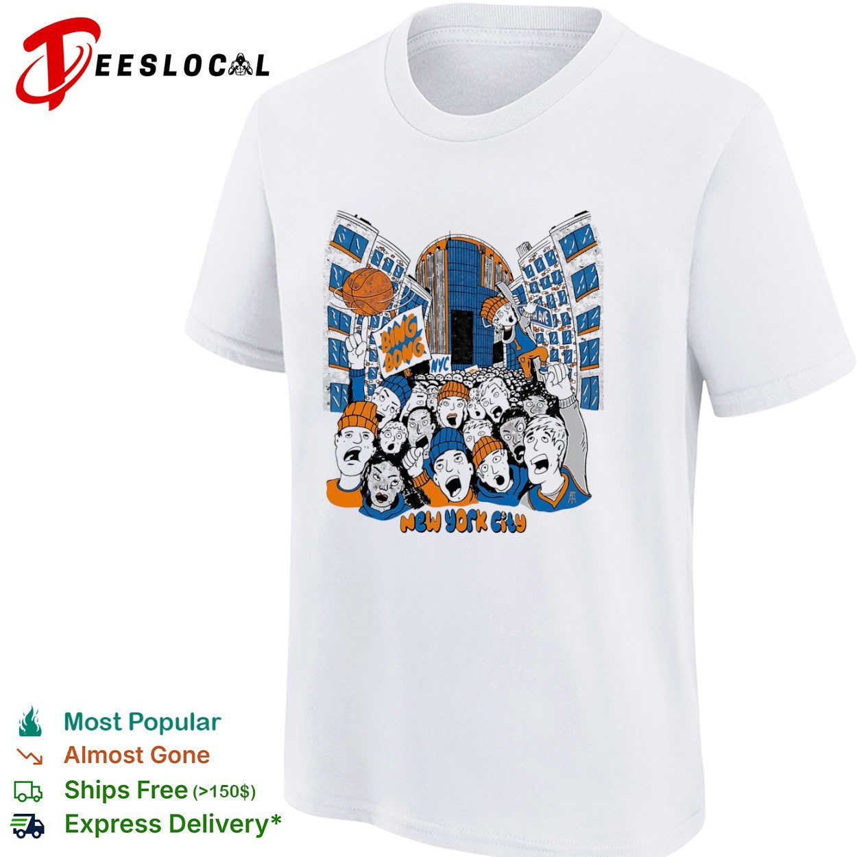 New York Knicks Bing Bong NYC New York City basketball shirt