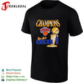 New York Knicks Champions trophy basketball hoop net poster shirt