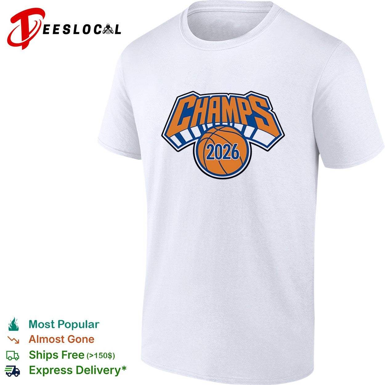 New York Knicks Champs 2026 basketball bold arch logo art shirt