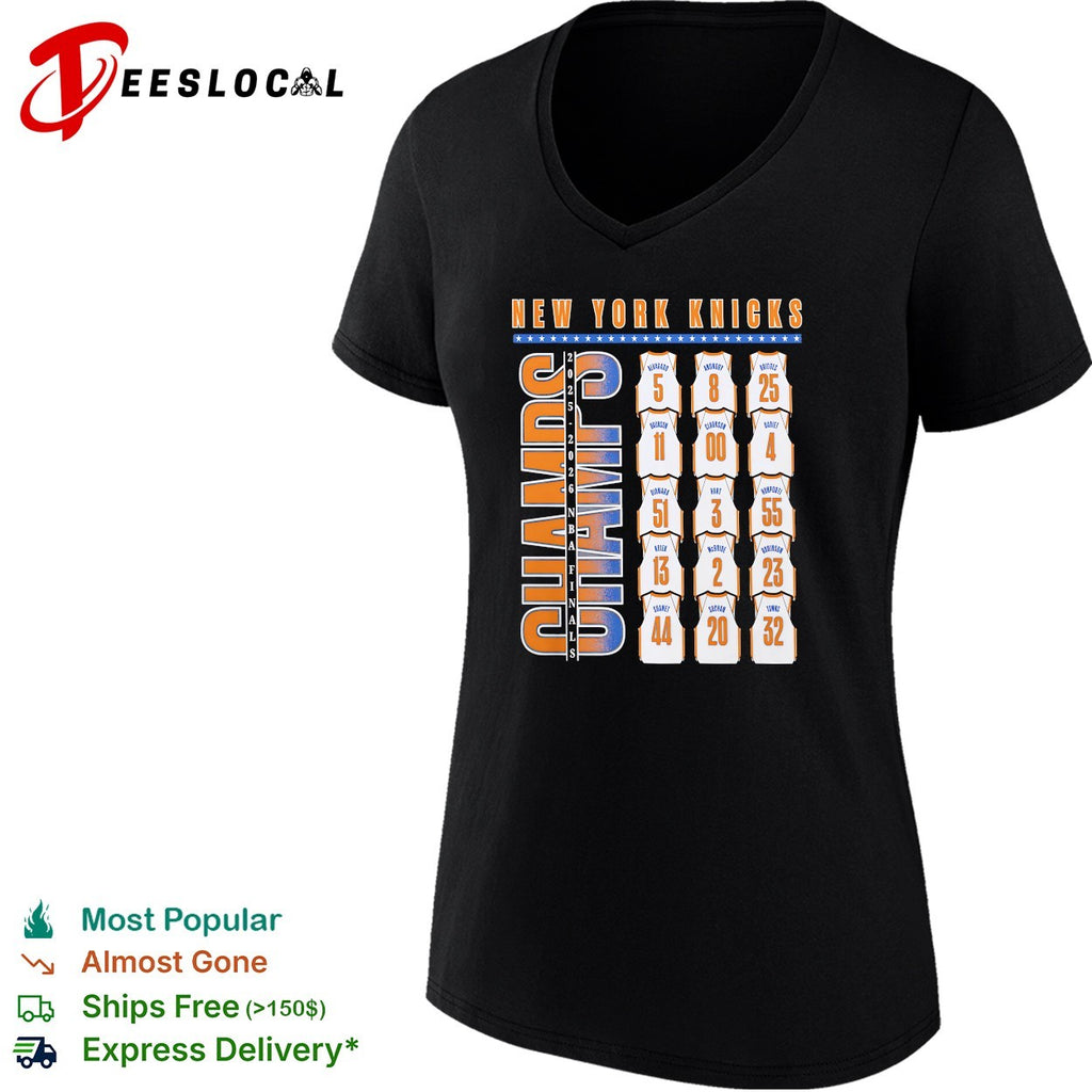 New York Knicks Champs all player jersey numbers team roster shirt