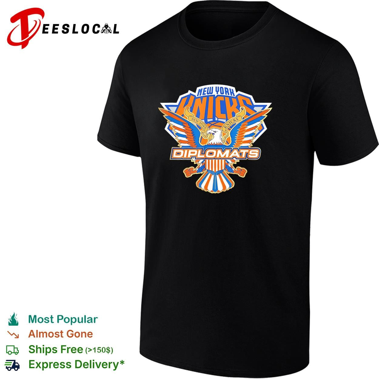 New York Knicks Diplomats eagle crest mashup logo shirt