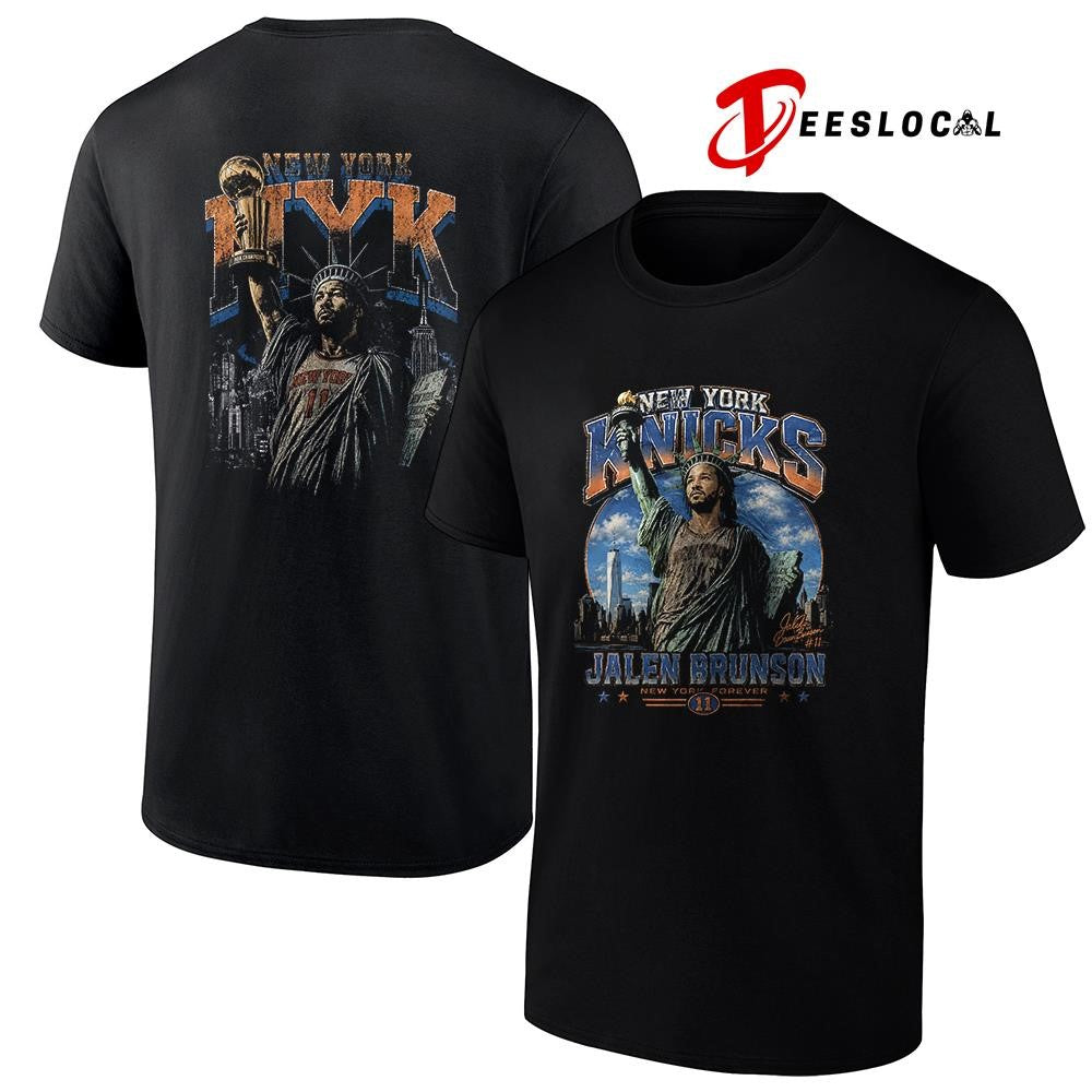 New York Knicks Jalen Brunson Statue of Liberty graphic shirt