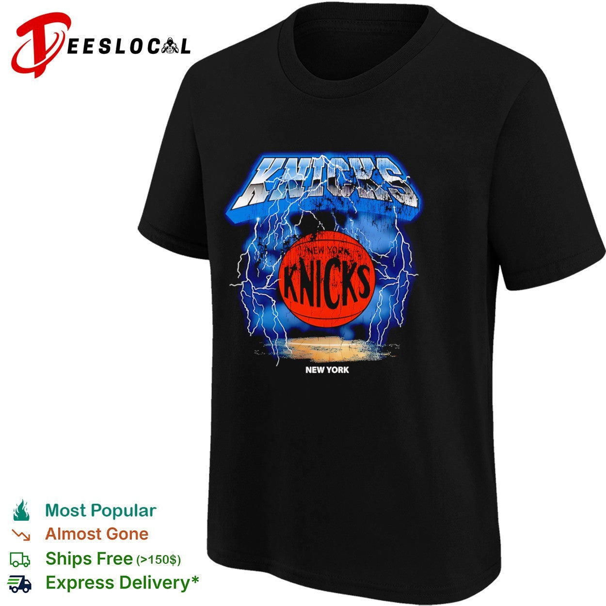 New York Knicks Lightning Basketball Team Shirt