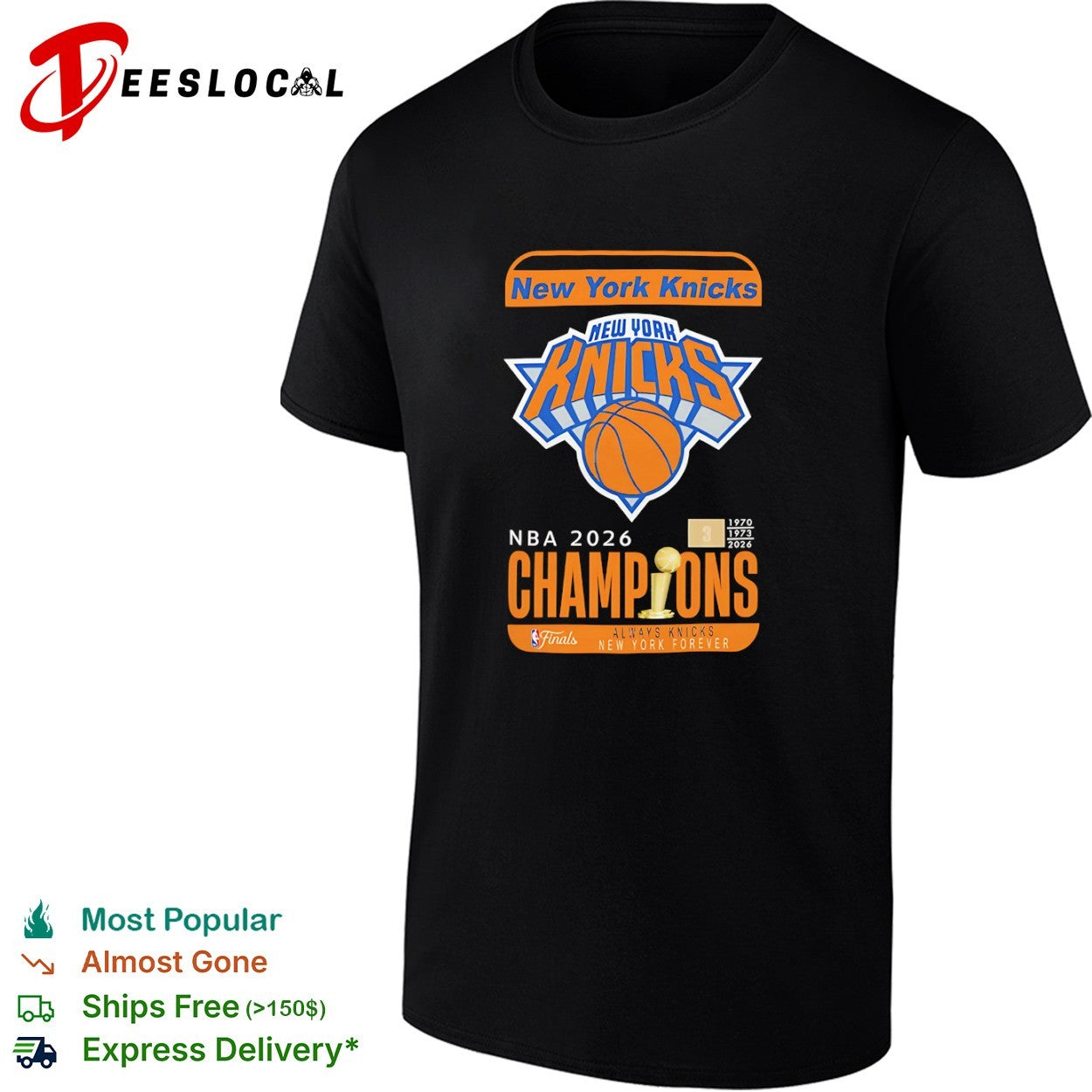 New York Knicks NBA 2026 Champions 1970 1973 2026 Always Knicks New York Forever shirt
