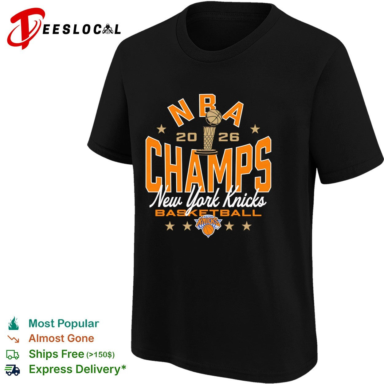 New York Knicks NBA 2026 Champs Basketball Official Team Shirt