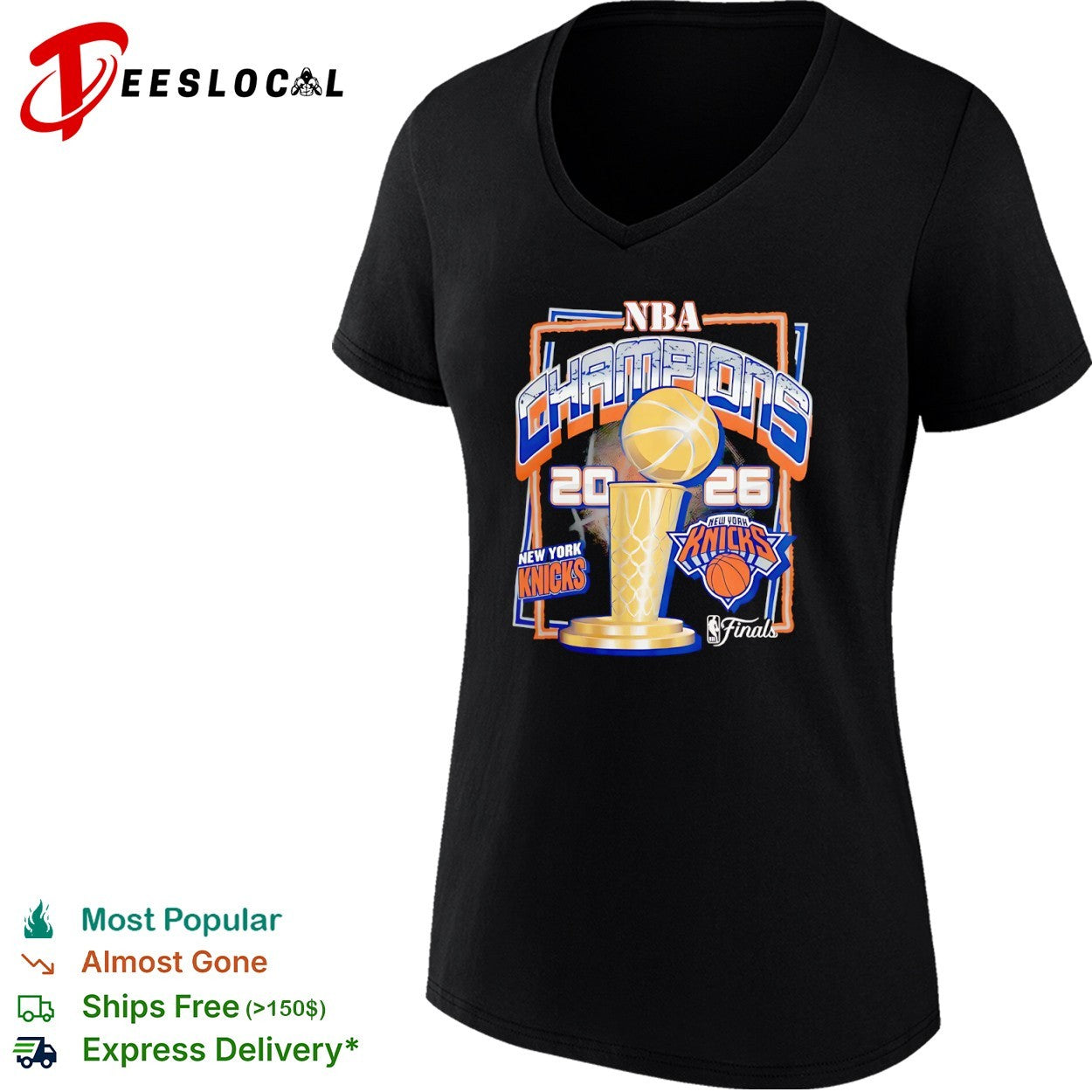New York Knicks NBA Champions 2026 Finals Trophy Basketball Team shirt
