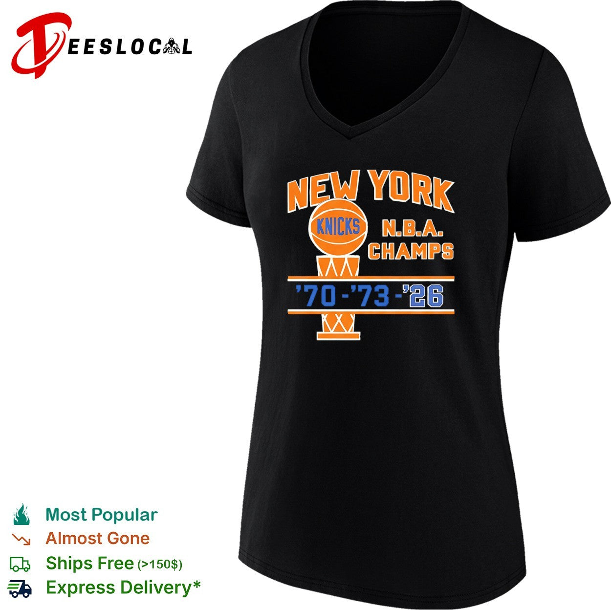 New York Knicks NBA Champs 1970 1973 2026 shirt